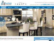 Tablet Screenshot of everlast-construction.com